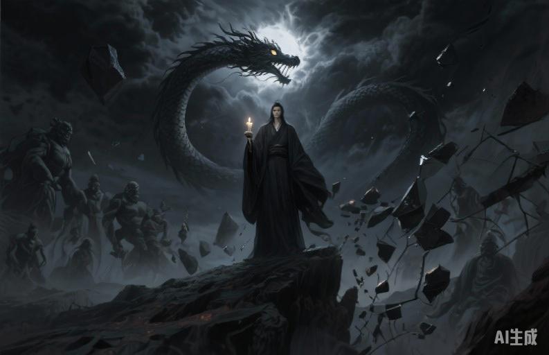 黑蛟噬日 - 蚀日之殇的震撼场景